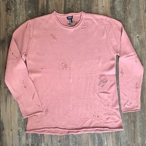 Forever 21 men’s distressed knit sweater